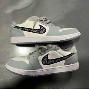 Nike Gray and White Athletic Shoes